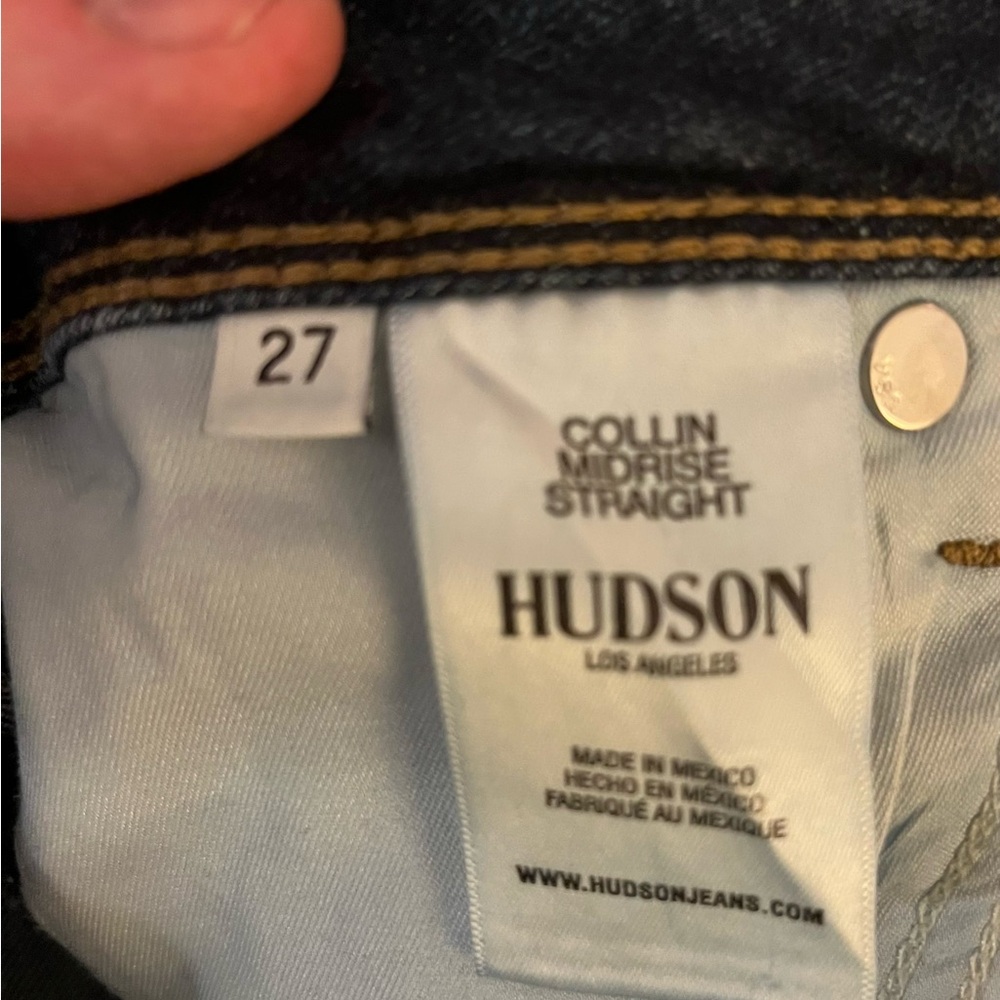 Hudson Jeans Black Straight Denim